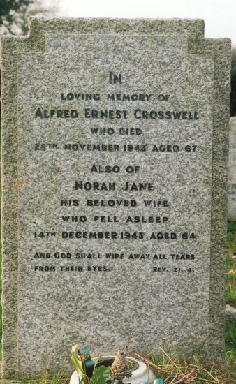 Gravestone - Alfred CROSSWELL